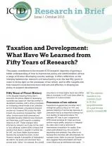 Taxation and Development: What Have We Learned from Fifty Years of Research?