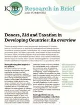 Donors, Aid and Taxation in Developing Countries - An overview
