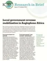 Local Government Revenue Mobilisation in Anglophone Africa