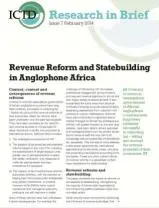Réforme des recettes et construction de l'État en Afrique anglophone