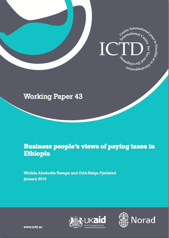 Business people’s views of paying taxes in Ethiopia