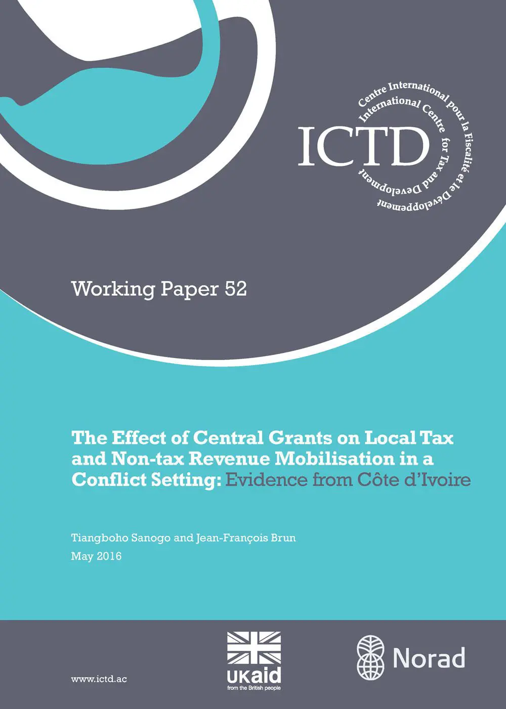 The Effect of Central Grants on Local Tax and Non-tax Revenue Mobilisation in a Conflict Setting: Evidence from Côte d’Ivoire