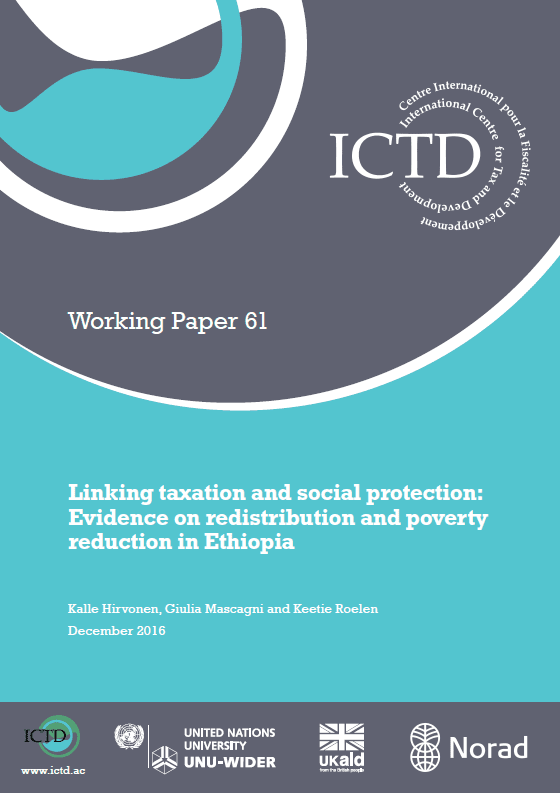 Linking taxation and social protection: Evidence on redistribution and poverty reduction in Ethiopia
