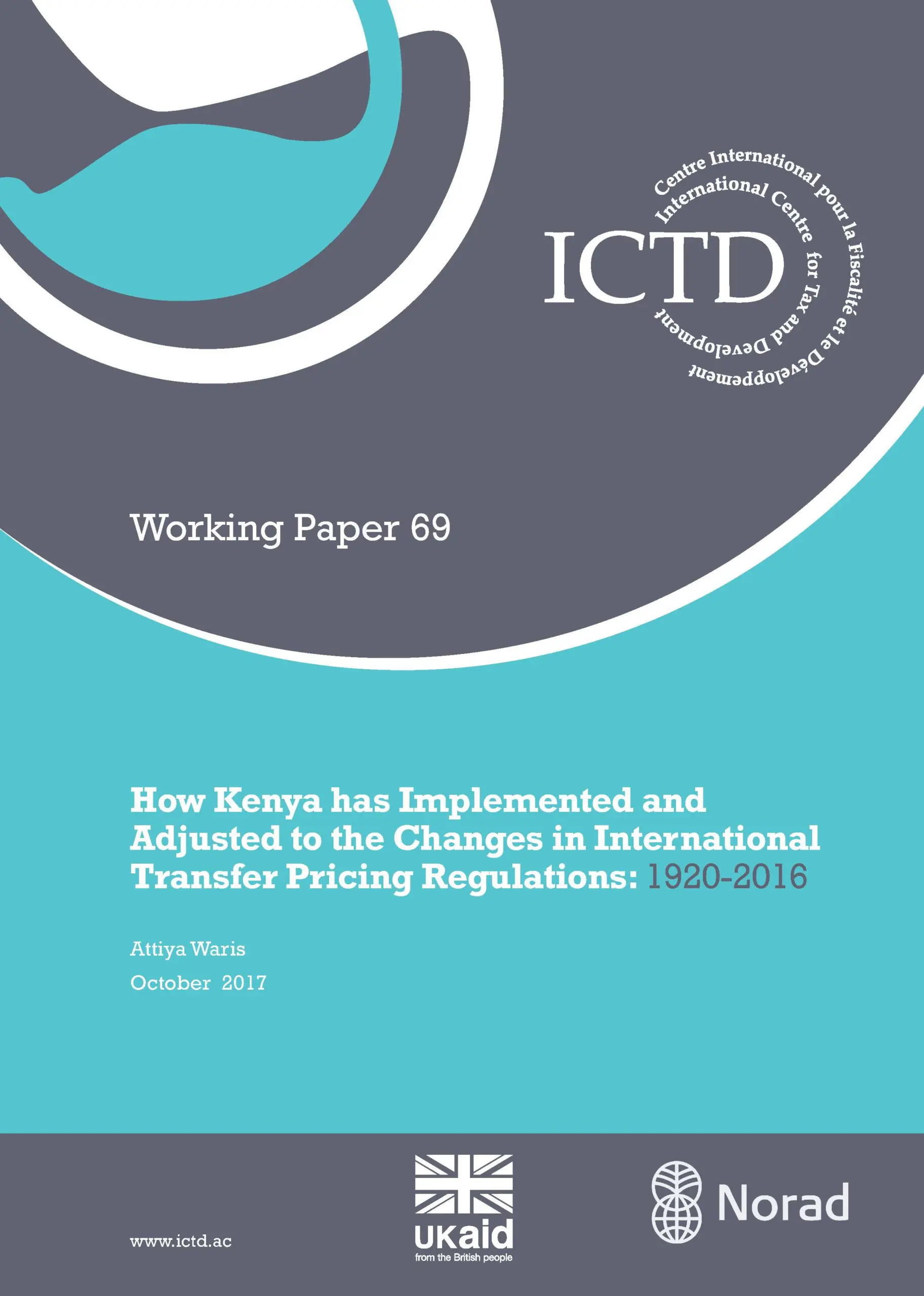 How Kenya has Implemented and Adjusted to the Changes in International Transfer Pricing Regulations: 1920-2016