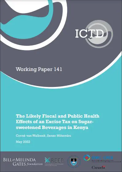 The Likely Fiscal and Public Health Effects of an Excise Tax on Sugar sweetened Beverages in Kenya