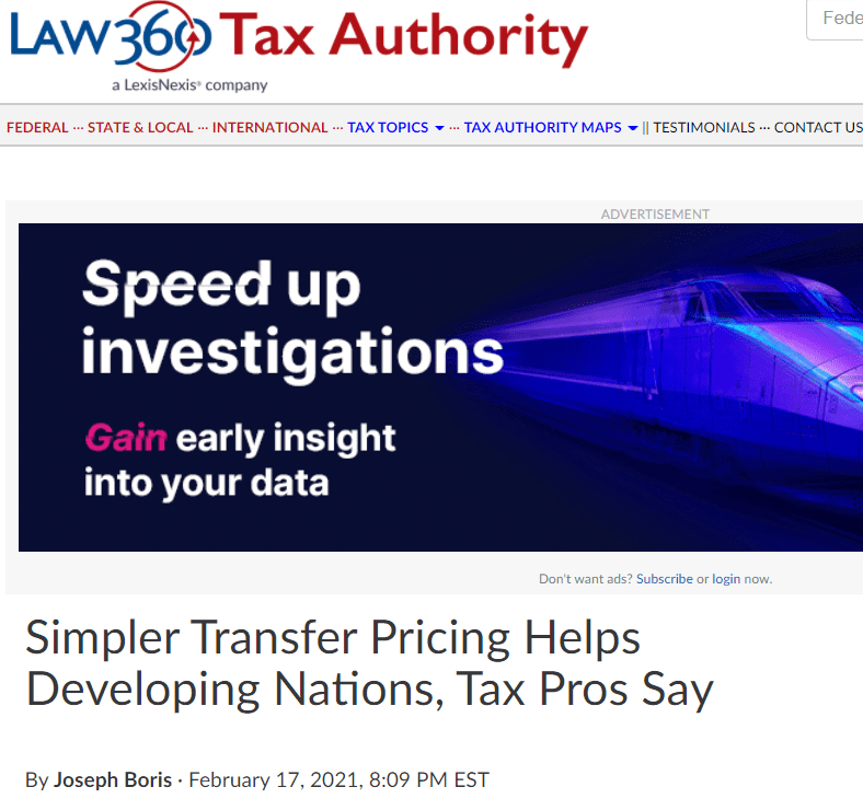 ICTD Senior Fellows featured in Law360 articles