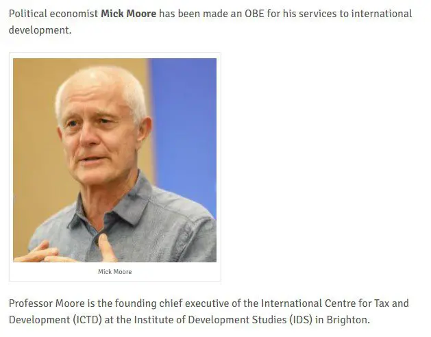 Mick Moore OBE award covered by Brighton and Hove News