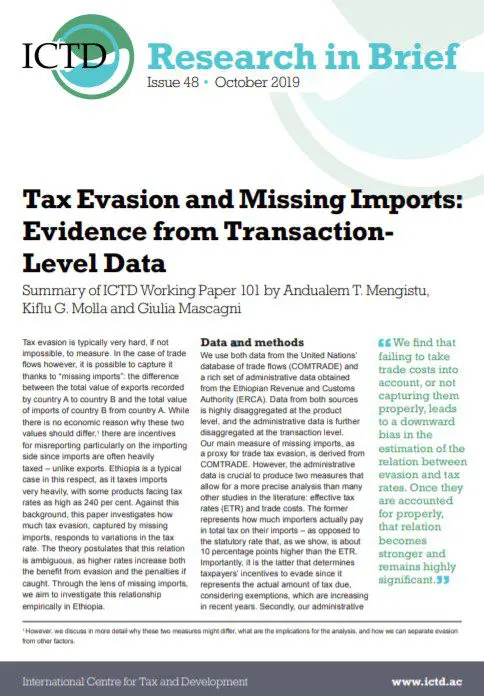 Tax Evasion and Missing Imports: Evidence from Transaction-Level Data