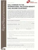 Will Changes to the International Tax System Benefit Low-income Countries?