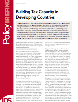 Building Tax Capacity in Developing Countries