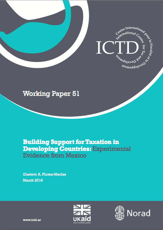 Building Support for Taxation in Developing Countries: Experimental Evidence from Mexico