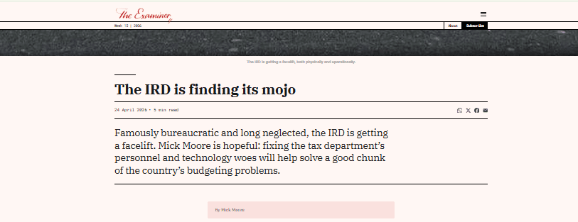 Mick Moore pens op-ed for The Examiner on Sri Lanka's IRD
