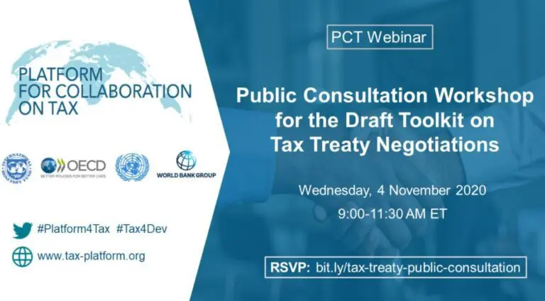 Martin Hearson, de l’ICTD, intervient lors d’un webinaire de la Plateforme de collaboration sur les questions fiscales