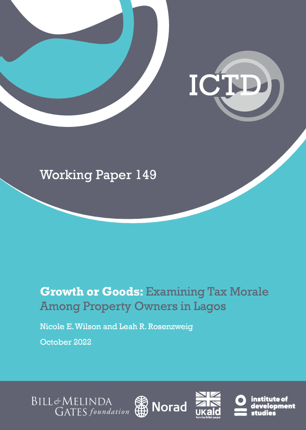 Growth or Goods: Examining Tax Morale Among Property Owners in Lagos