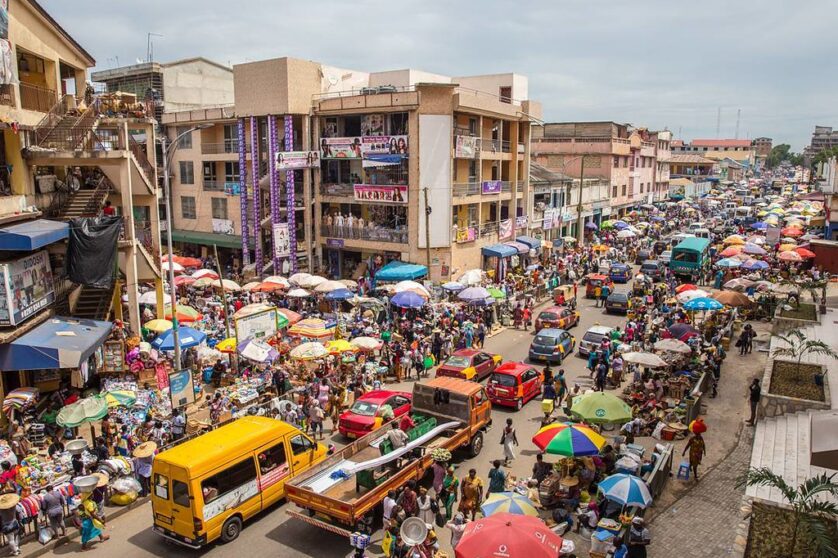 picture of Makola market in Ghana