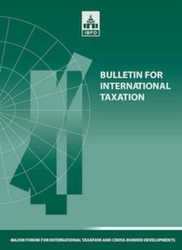 Cover of the Bulletin for International Taxation